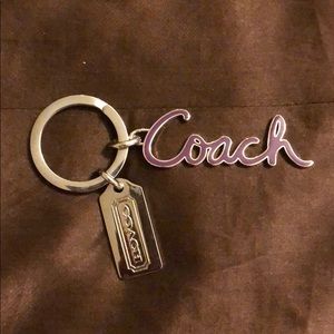 NWOT COACH keychain purple